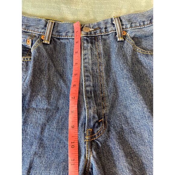 Levis 550 Mens Relaxed Fit Jeans W34 L30 Mid-Rise Blue Denim Mexico Classiccore - Picture 9 of 10